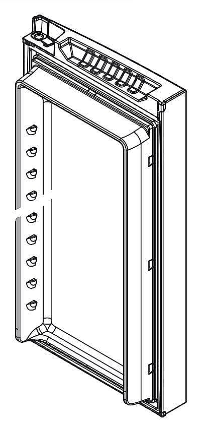 Photo of GE Part #w10855082, Refrigerator Door Assembly, Right (Stainless) | 50.00 x 21.50 x 14.00 from Repair Parts Direct