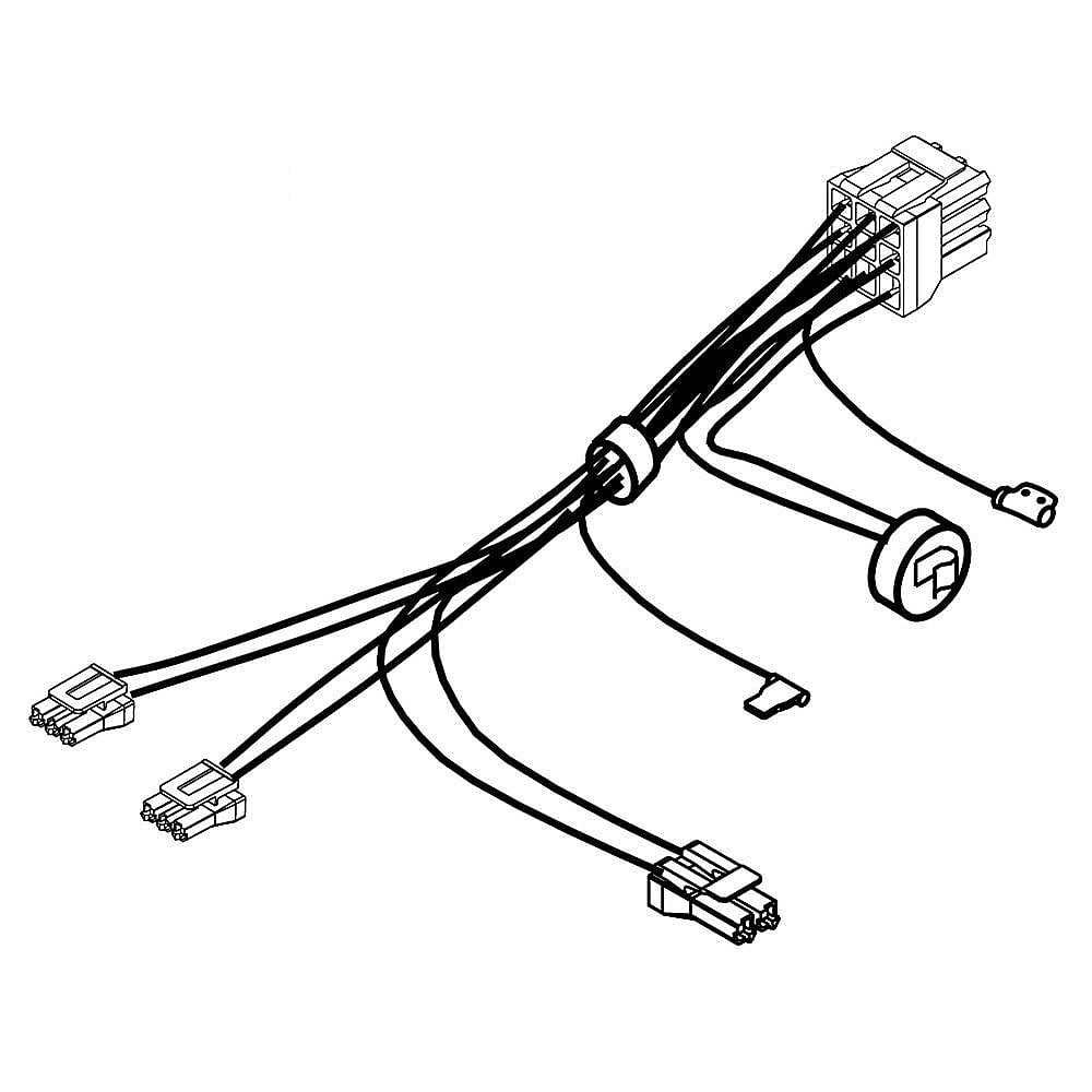Photo of GE Part #w10859317, Refrigerator Wire Harness | 7.50 x 3.50 x 1.50 from Repair Parts Direct