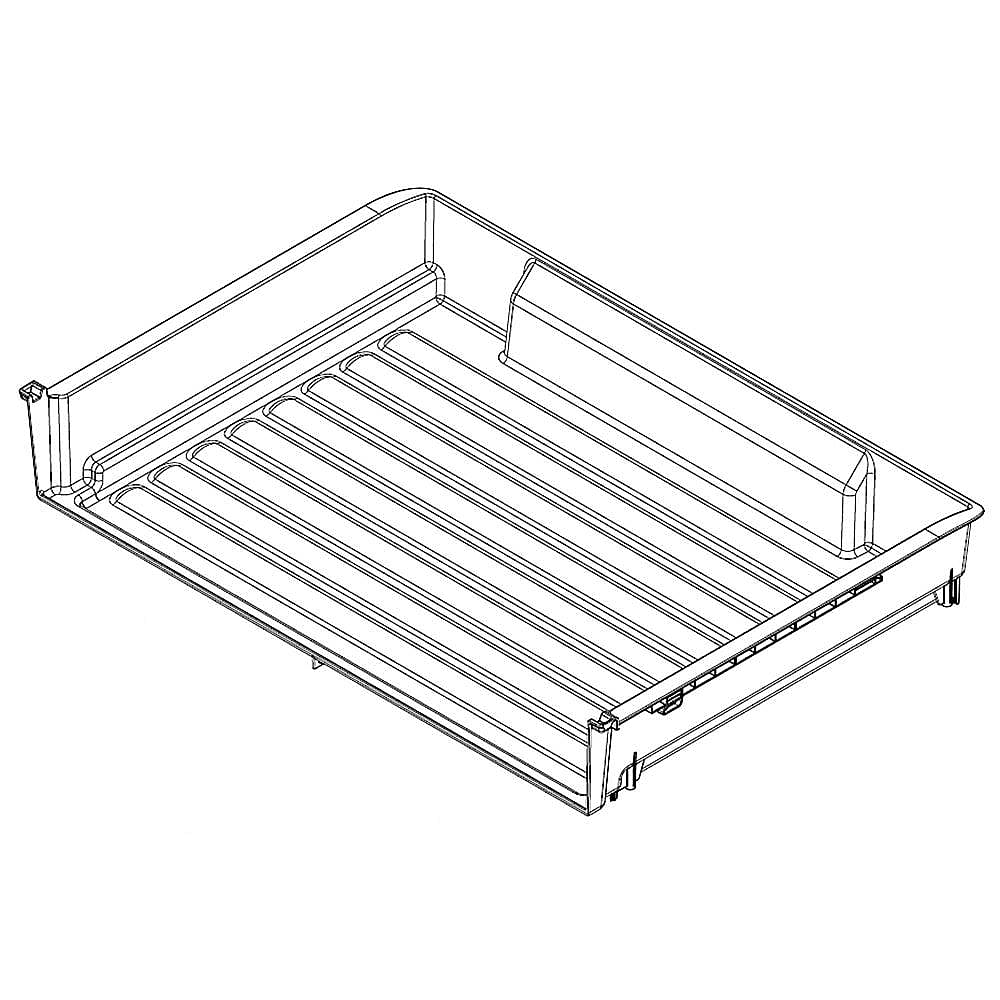 Part #w10860197, Refrigerator Deli Drawer | 19.19 x 6.57 x 30.63