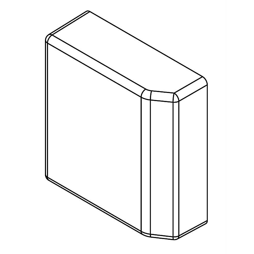Part #w10861728, Refrigerator Front Cover / 4.50 x 4.75 x 2.00