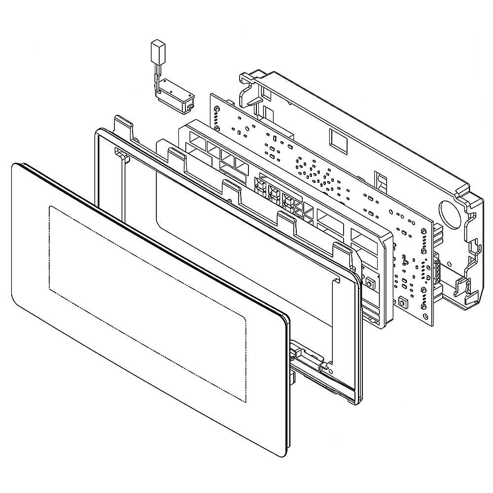 Photo of GE Part #w10864269, Refrigerator Dispenser User Interface Control | 10.38 x 7.50 x 3.25 from Repair Parts Direct
