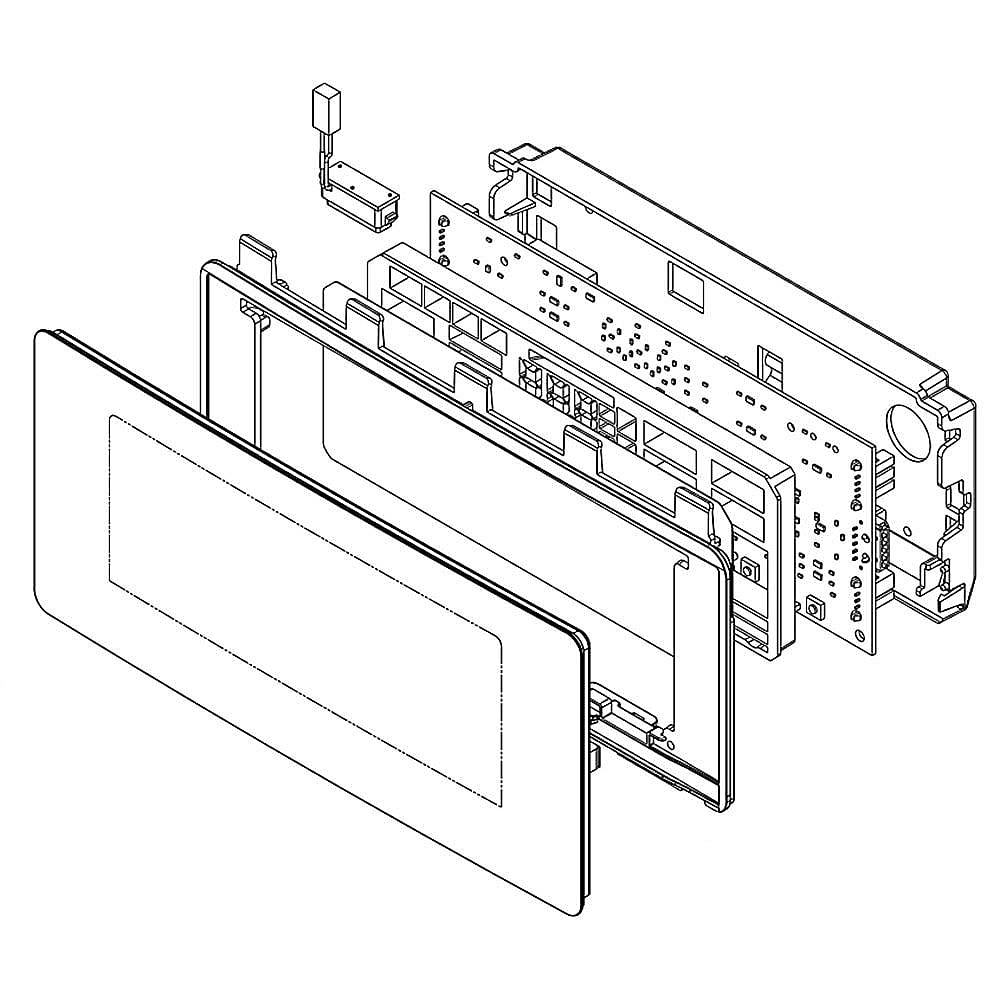 Part #w10865879, Refrigerator Dispenser User Interface Control (Stainless) / 10.38 x 7.50 x 3.25