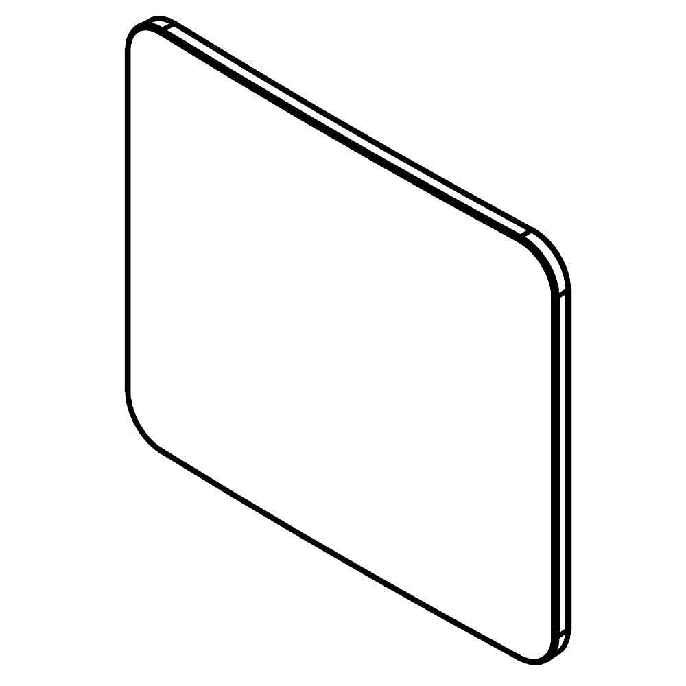 Part #w10868052, Refrigerator Air Filter Cover / 4.75 x 4.00 x 0.18
