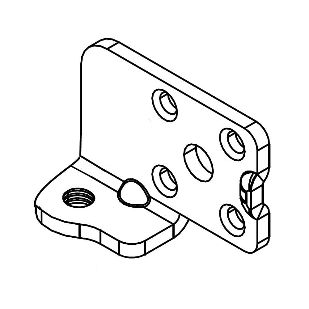 Whirlpool Part #w10869730, Foot-Brake | 3.00 x 2.50 x 2.25