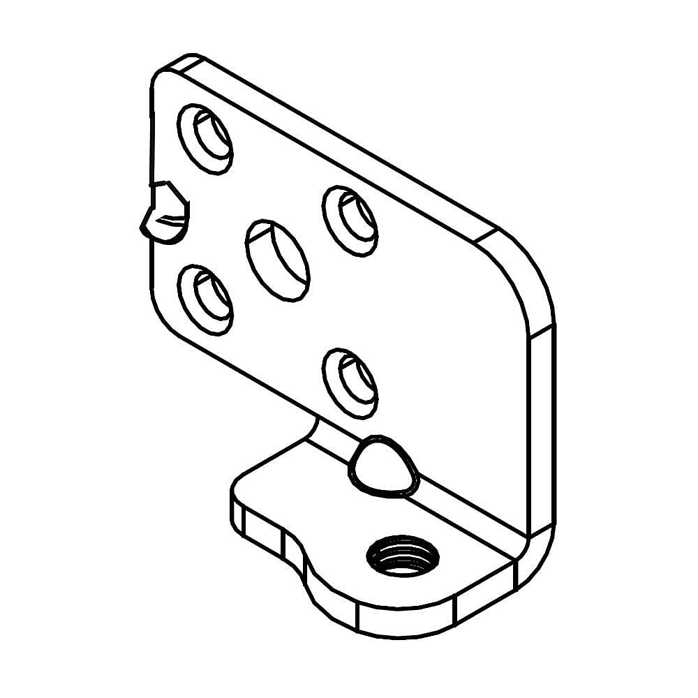 Whirlpool Part #w10869731, Foot-Brake | 2.75 x 2.25 x 2.00