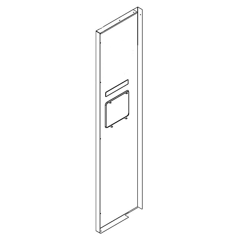 Part #w10872714, Refrigerator Freezer Door Assembly