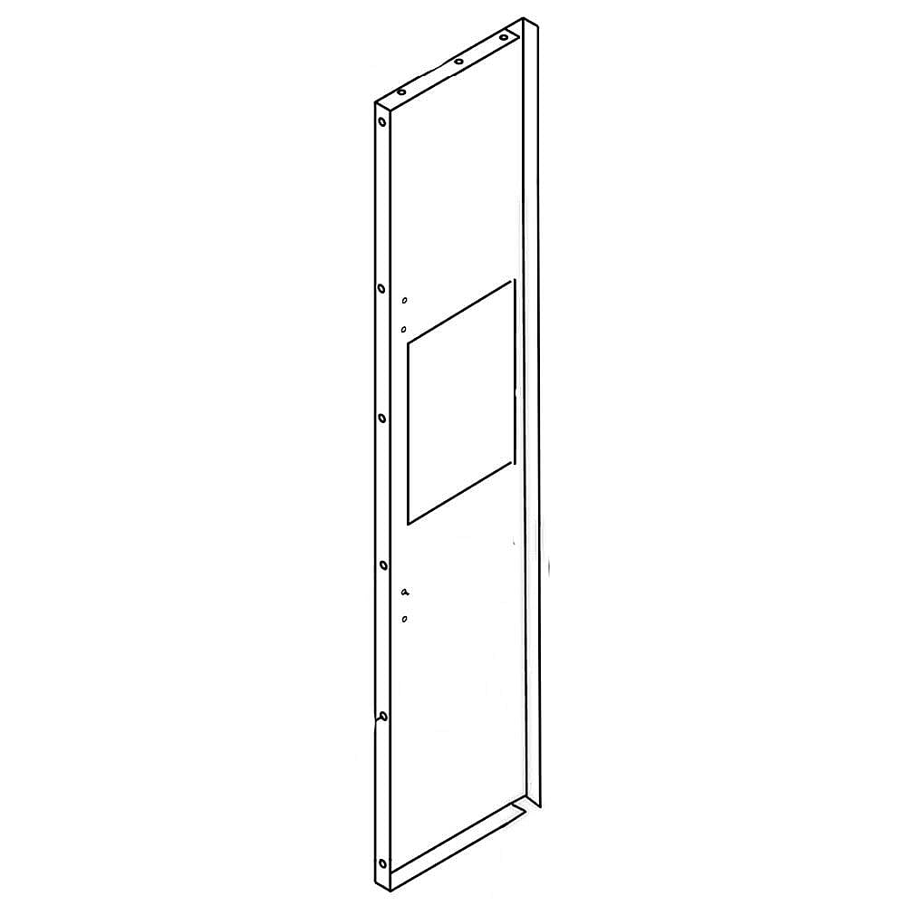 Part #w10872715, Refrigerator Freezer Door Skin (Stainless)