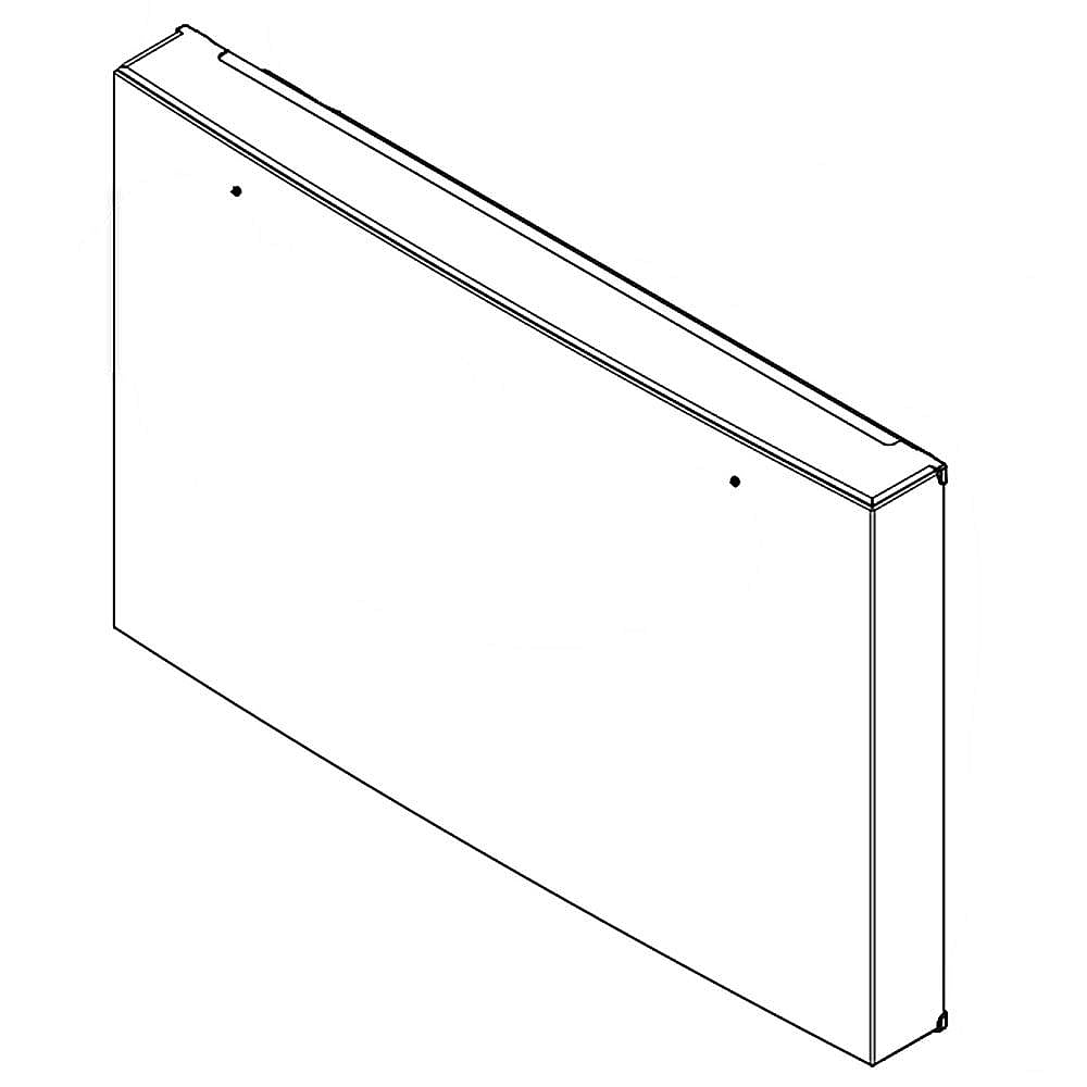 Photo of GE Part #w10872964, Refrigerator Freezer Door Assembly (Stainless) from Repair Parts Direct