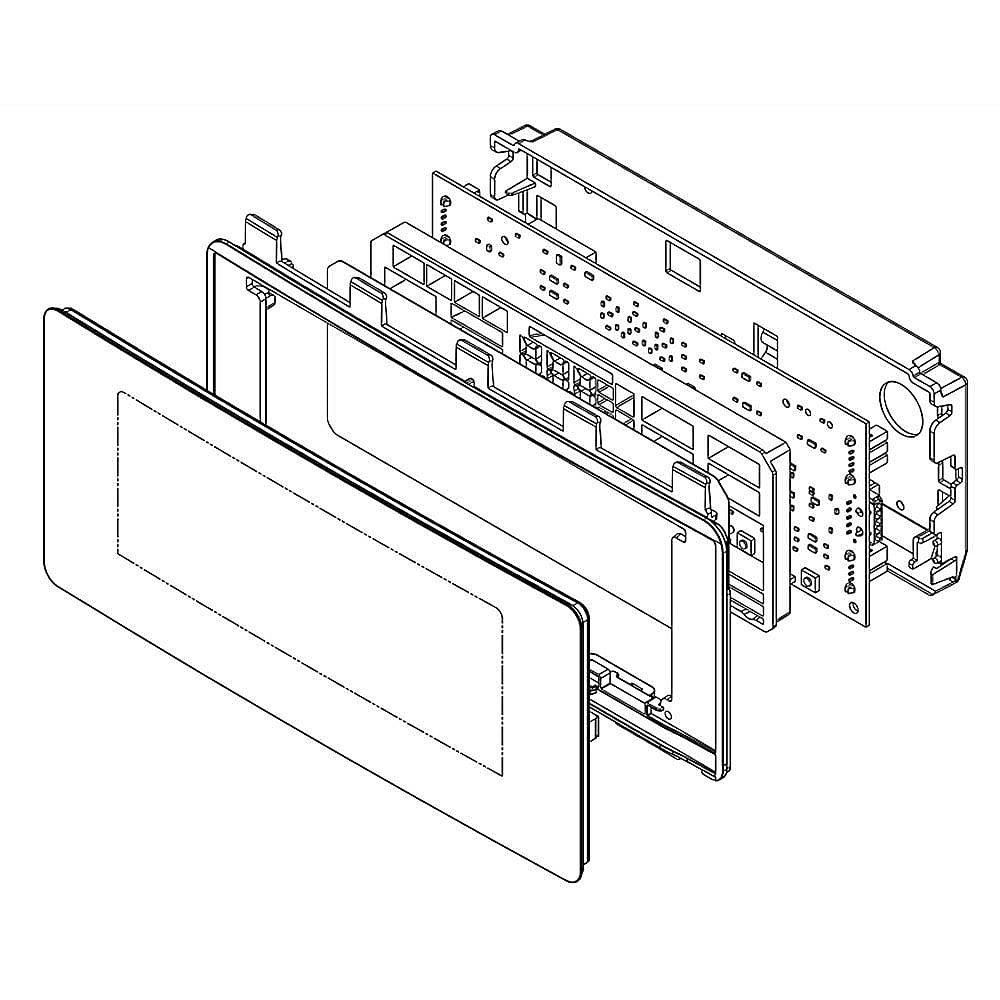 Part #w10878990, Refrigerator Dispenser User Interface Control (Black) / 10.50 x 7.50 x 3.25