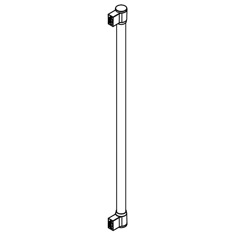 Part #w10879677, Refrigerator Door Handle (Stainless) / 42.94 x 2.16 x 3.44