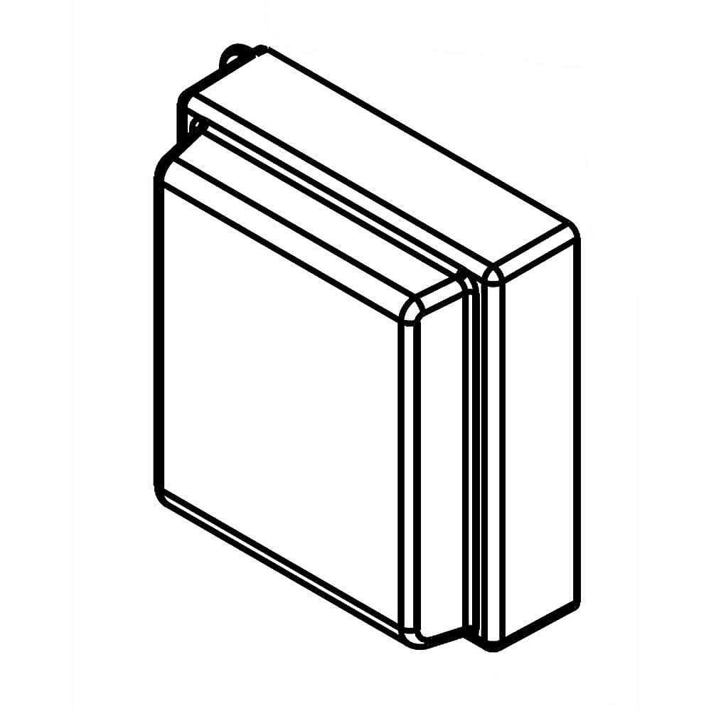 Part #w10884722, Refrigerator Ice Maker Cover / 4.75 x 4.50 x 1.75