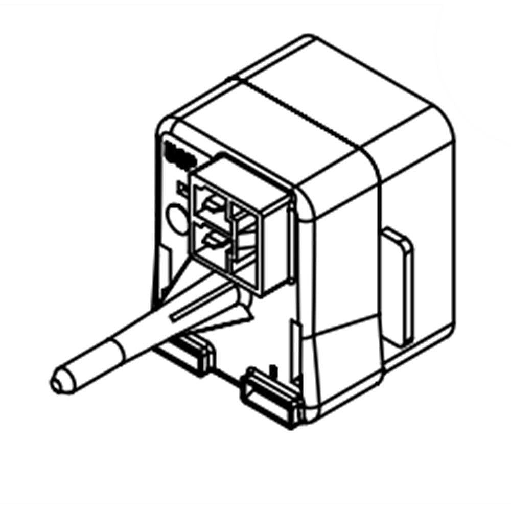 Part #w10896198, Refrigerator Compressor Start Relay | 1.75 x 1.50 x 2.75