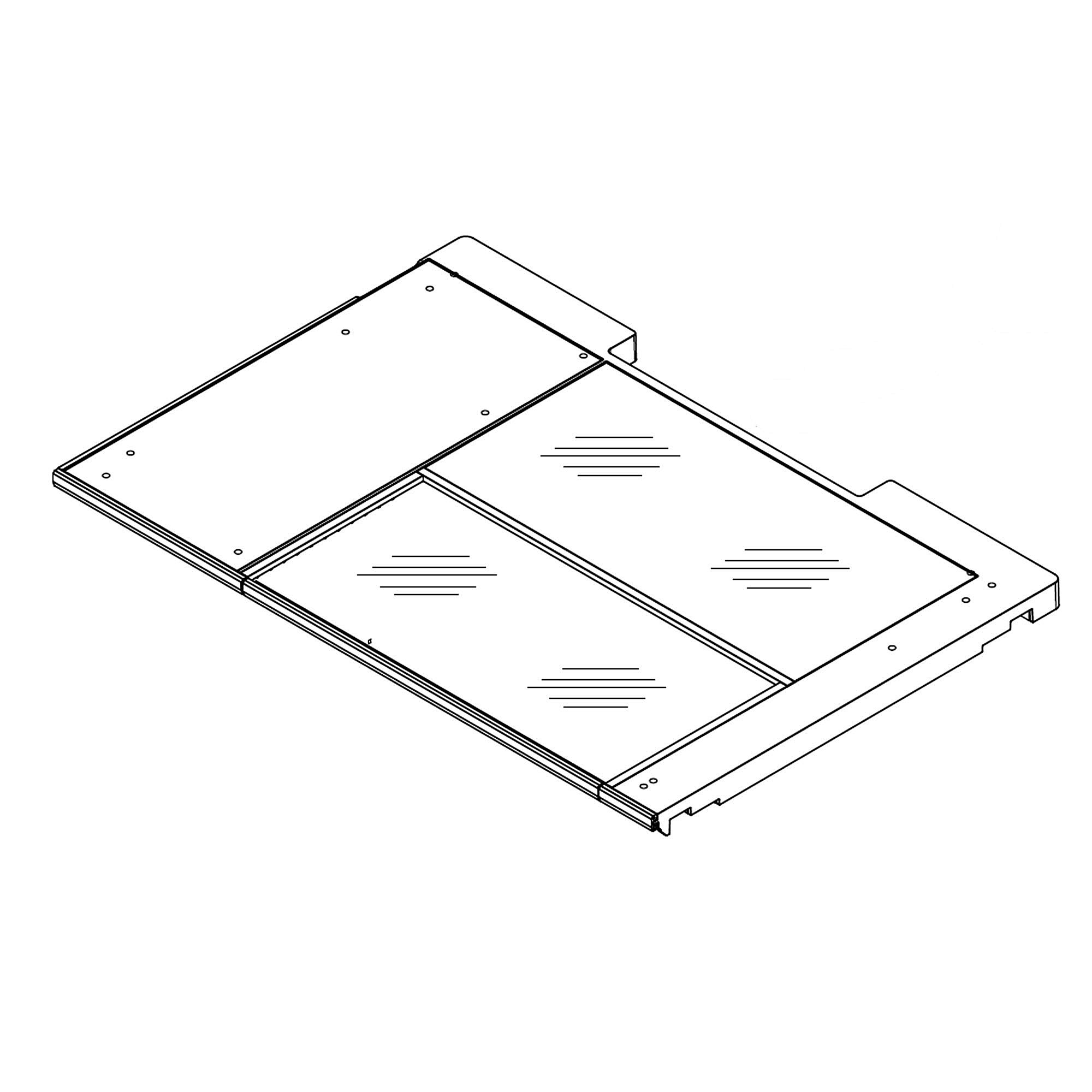 Part #w10906770, Glass Shelf | 39.00 x 6.00 x 30.00