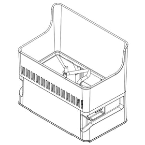 Refrigerator Ice Container Assembly (replaces W10887842, W10903434) W10910401