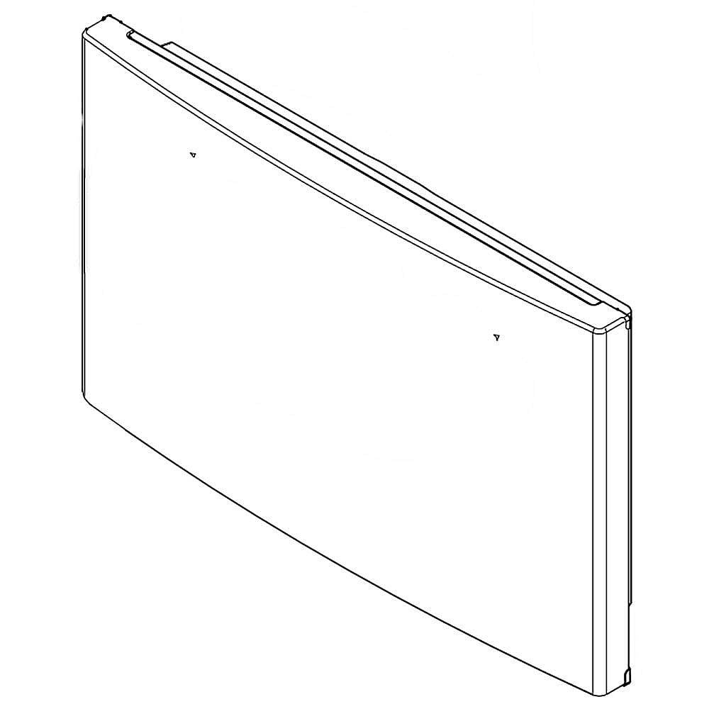 Photo of GE Part #w10910837, Refrigerator Freezer Door Assembly (Stainless) | 41.50 x 31.00 x 4.50 from Repair Parts Direct