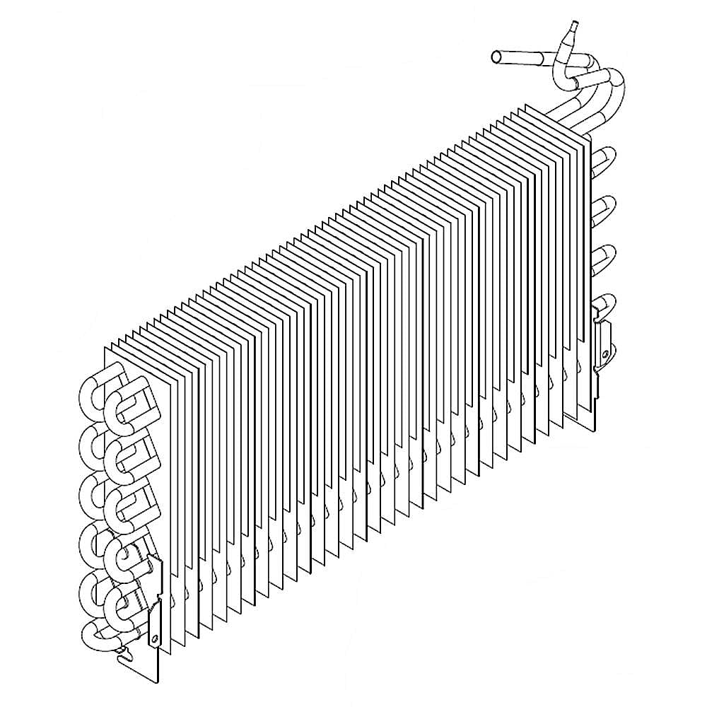 Part #w10915406, Refrigerator Evaporator / 32.00 x 6.12 x 18.12