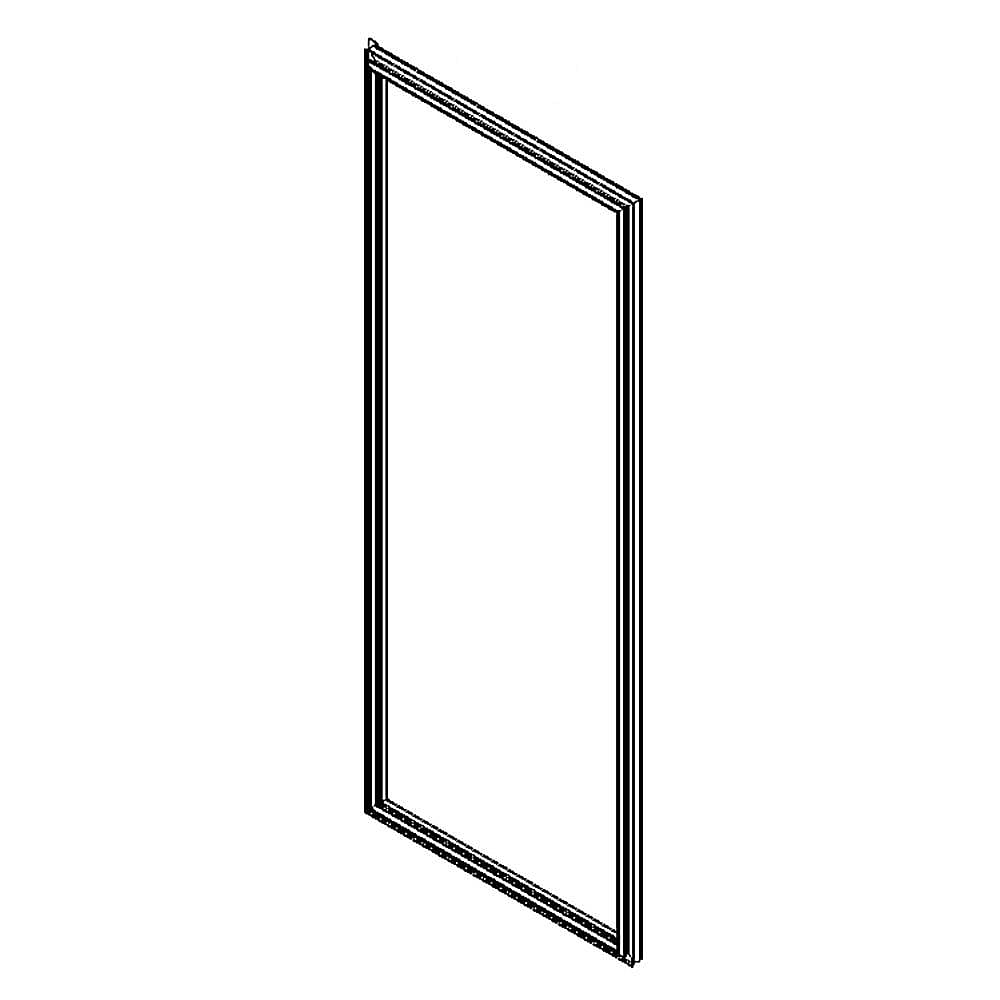 Part #w10917313, Refrigerator Door Gasket (Gray) (Replaces W10798100) / 23.00 x 20.00 x 2.50