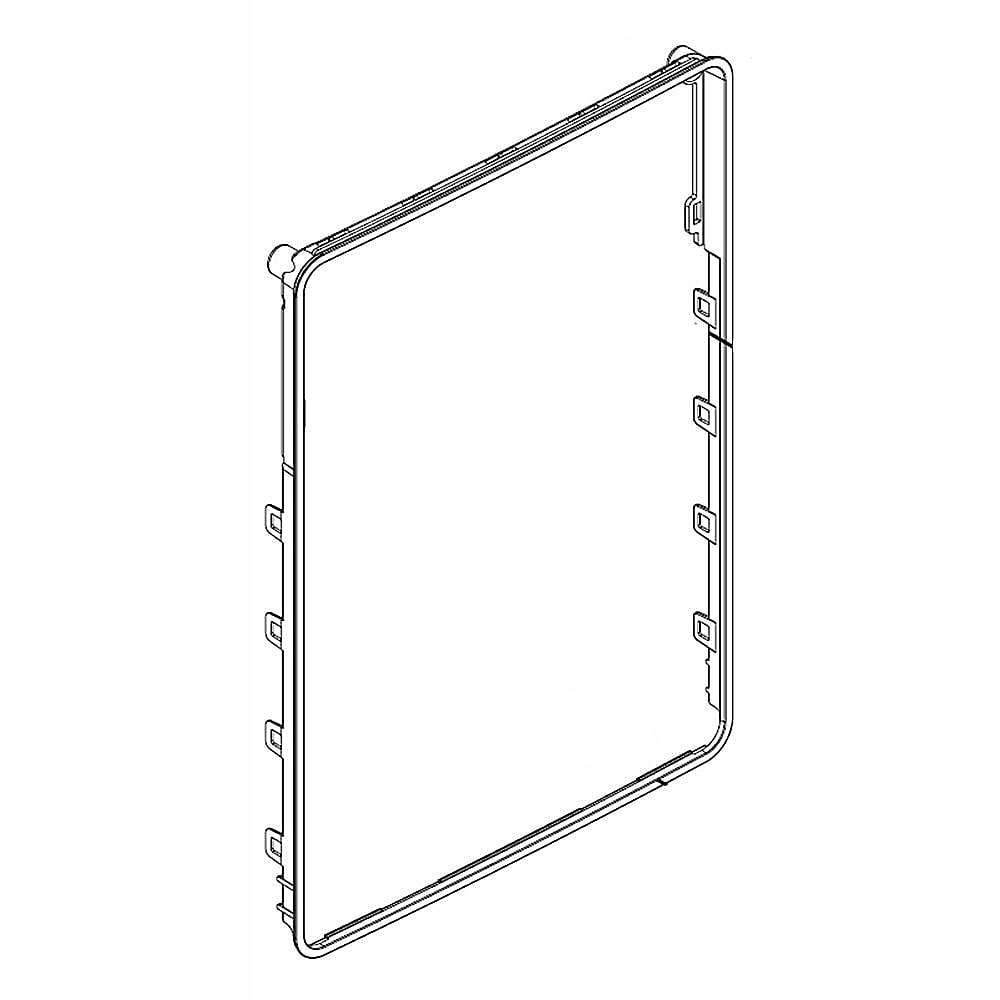 Part #w10917368, Refrigerator Dispenser Trim Ring / 16.07 x 2.82 x 13.50