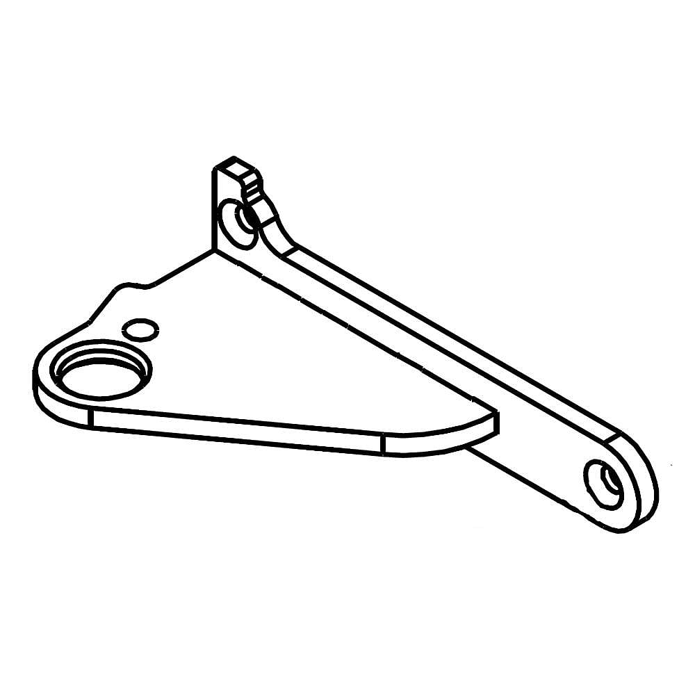 Part #w10918113, Refrigerator Door Hinge, Center (White) (Replaces 13000001Wd) / 4.75 x 1.50 x 2.75