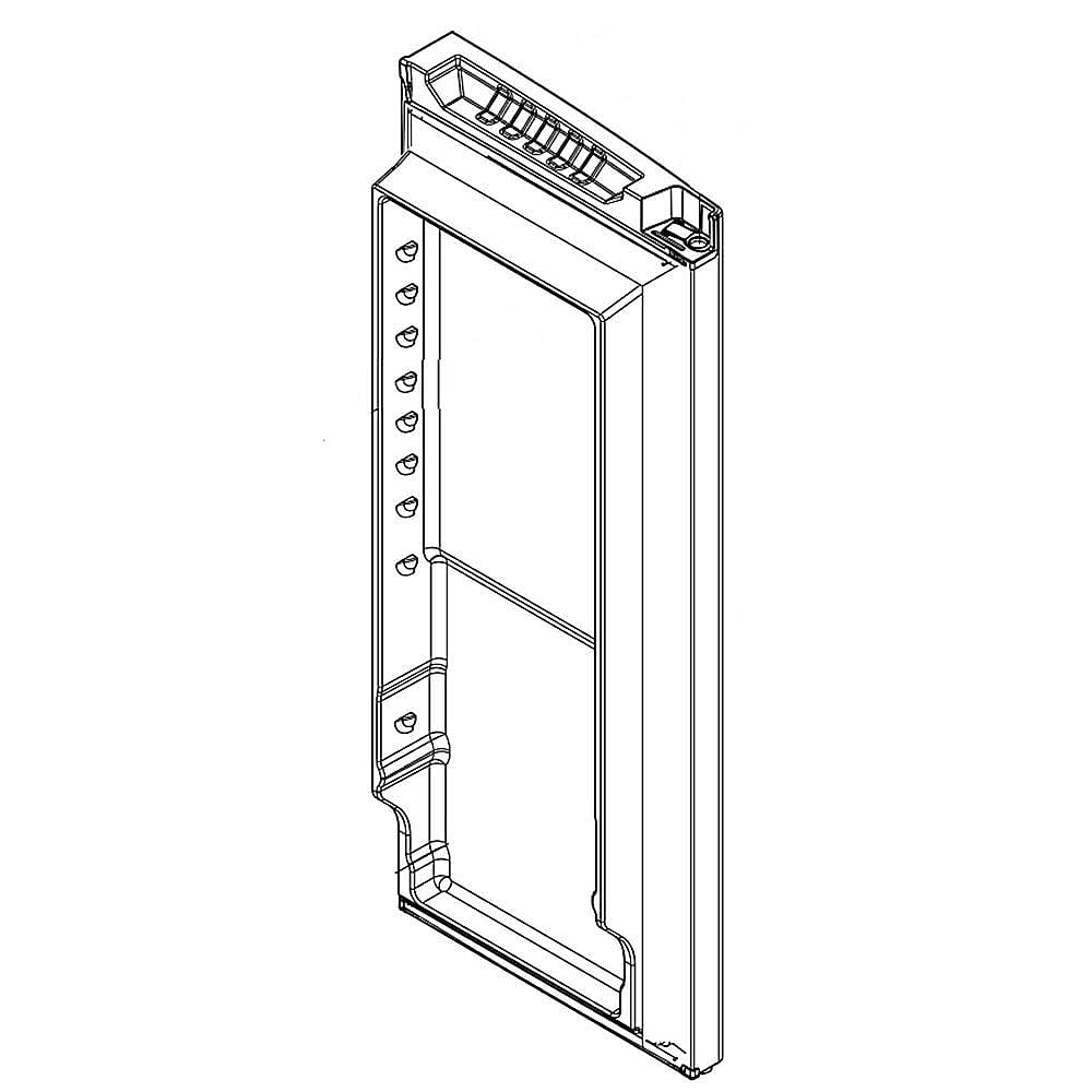Part #w10919641, Refrigerator Door Assembly, Left (Black Stainless)