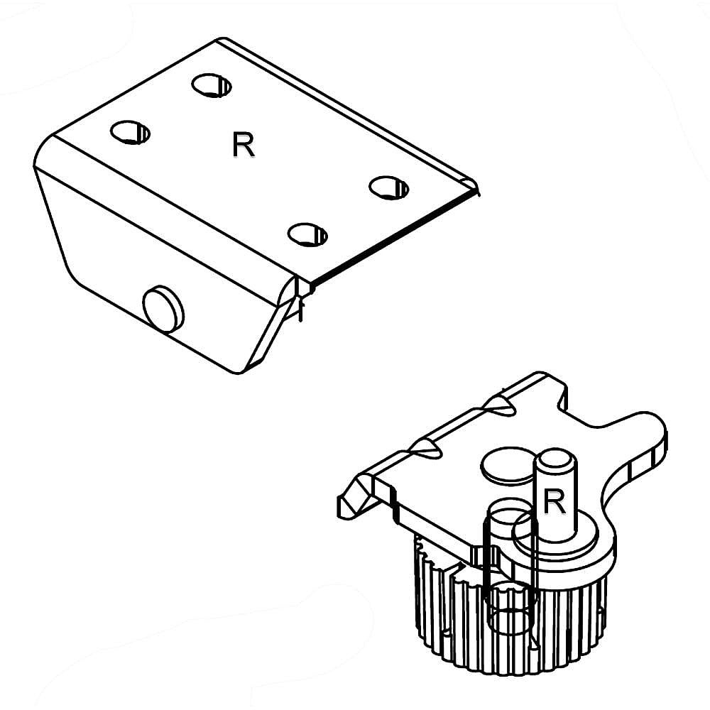 Part #w11022521, Hinge Assy, b / 5.50 x 2.50 x 2.50