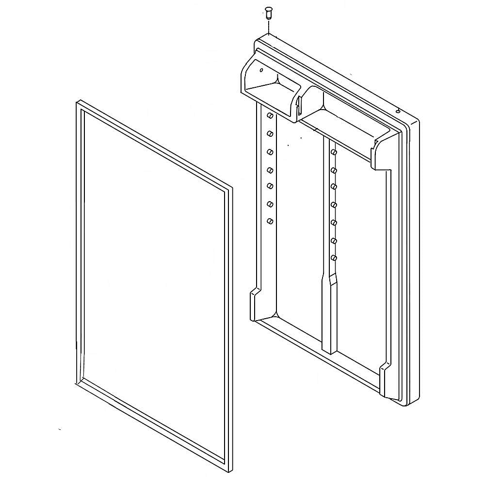 Photo of GE Part #w11023687, Refrigerator Door Kit | 77.00 x 28.00 x 13.00 from Repair Parts Direct
