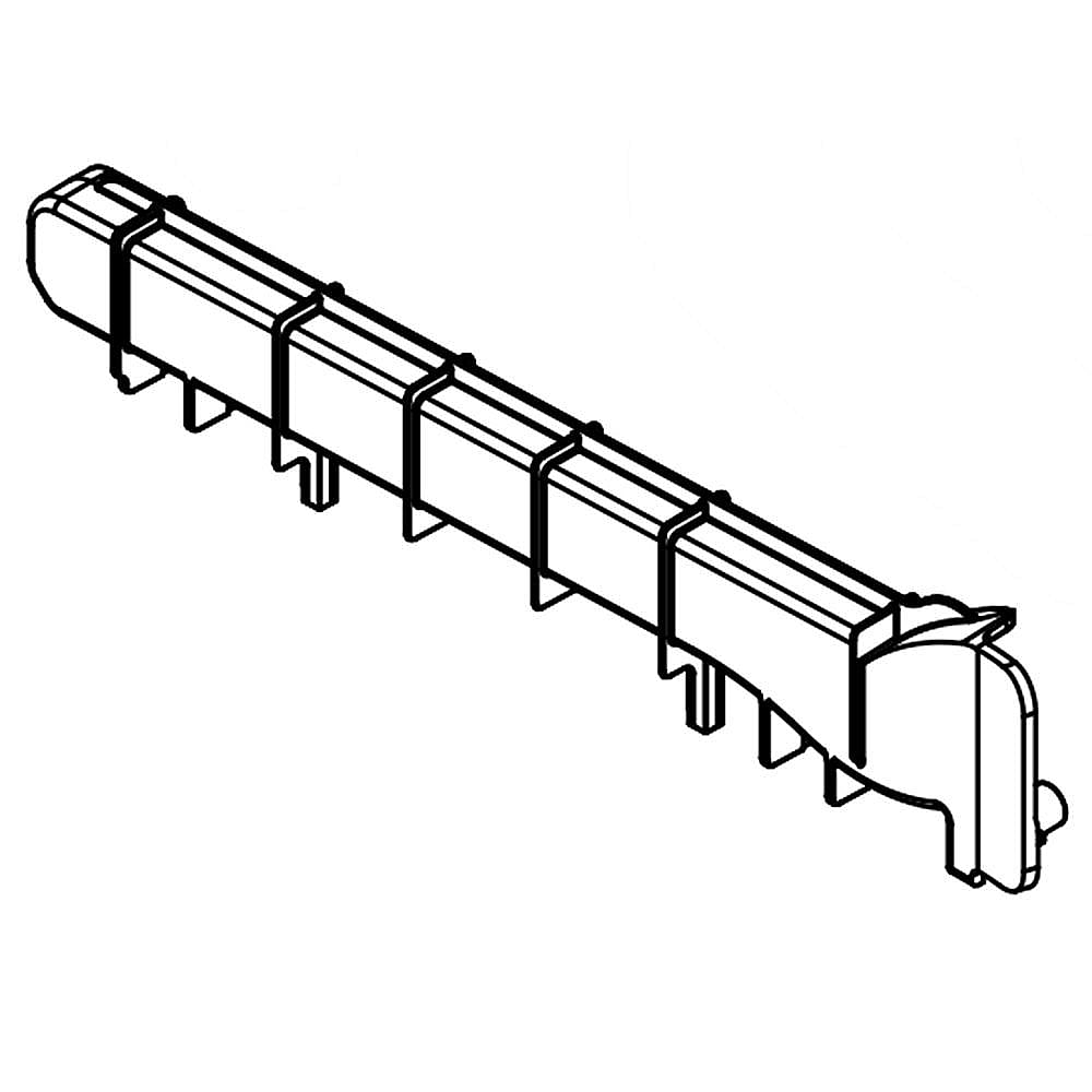 GE Part #w11025414, Refrigerator Crisper Drawer Slide Rail, Left | 10.75 x 2.00 x 1.00