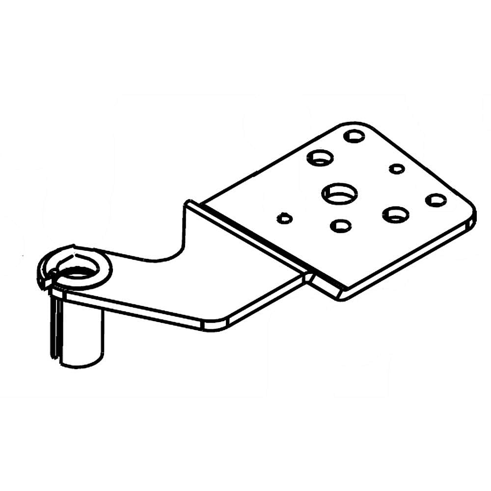 Part #w11027247, Refrigerator Door Hinge, Upper Left / 5.75 x 3.00 x 1.12