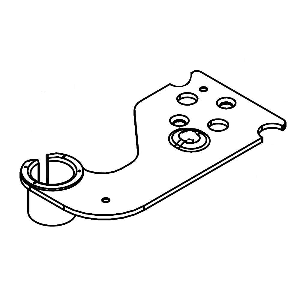 Part #w11032616, Hinge, Top (Left Hand) / 6.00 x 3.00 x 1.00