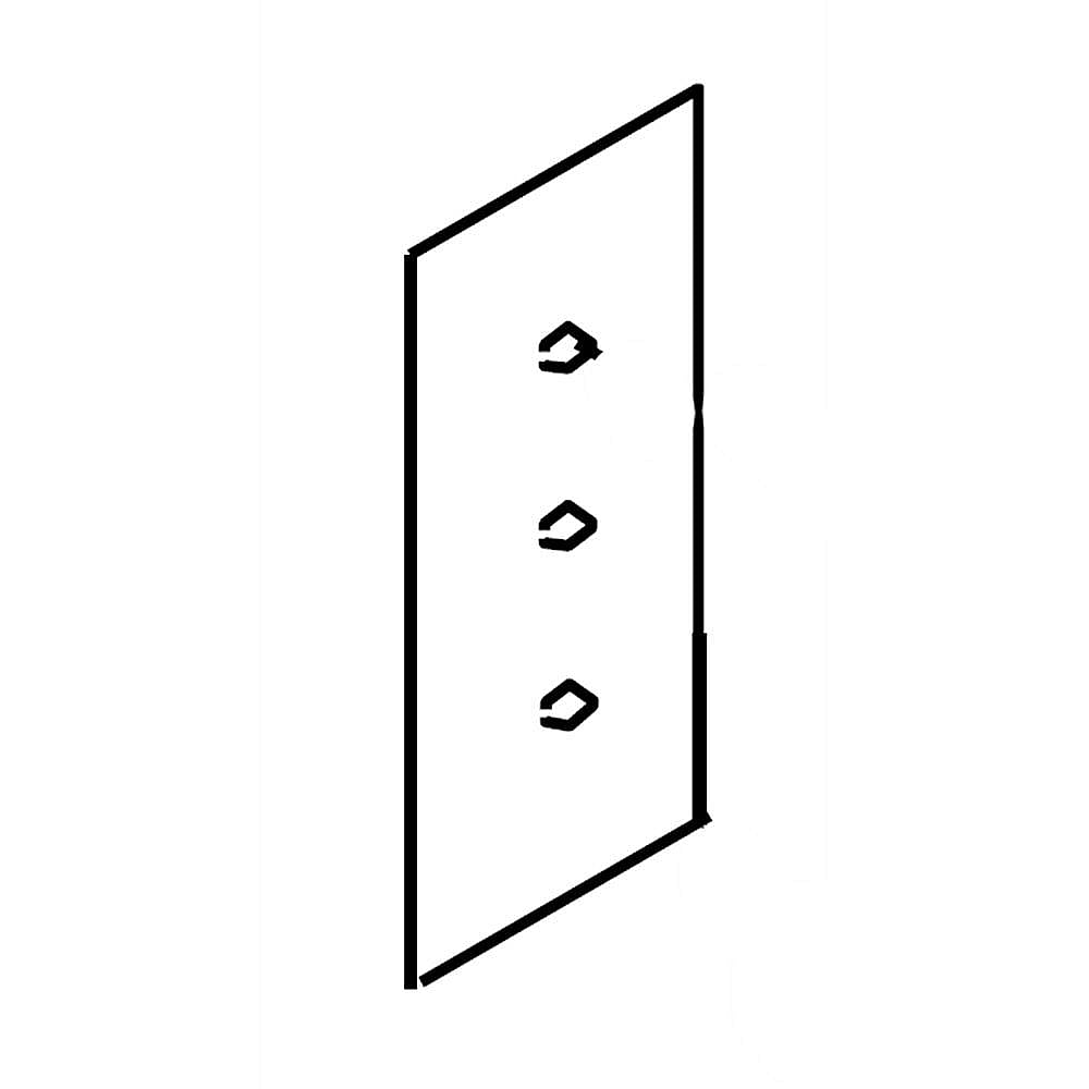 Part #w11036715, Refrigerator Bottom Hinge / 1.62 x 1.38 x 0.12