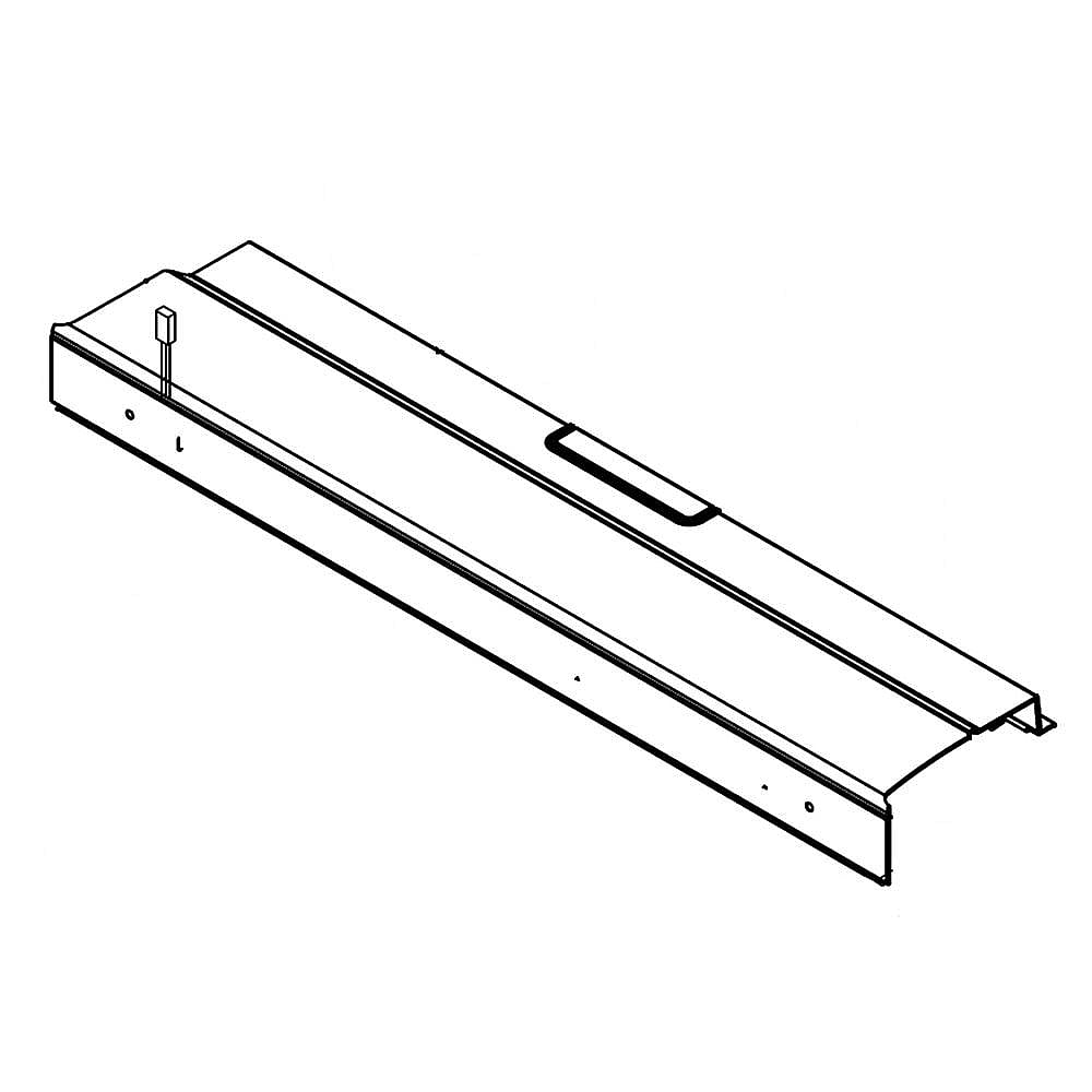 Photo of Part #w11043010, Rail-Mulln | 8.50 x 3.75 x 40.50 from Repair Parts Direct