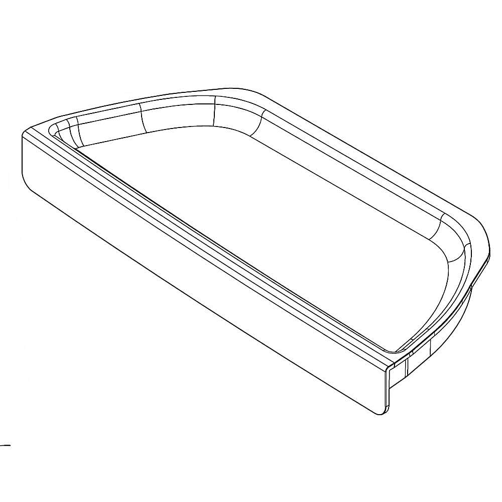 Part #w11045971, Dispenser, Tray (Black) / 10.38 x 4.50 x 1.12