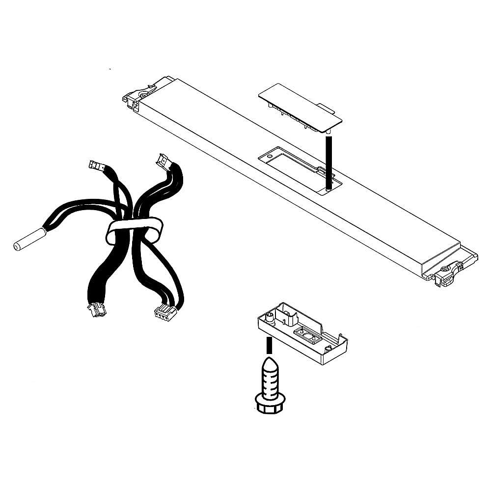 Photo of GE Part #w11048824, Refrigerator Cover | 6.50 x 3.25 x 36.00 from Repair Parts Direct