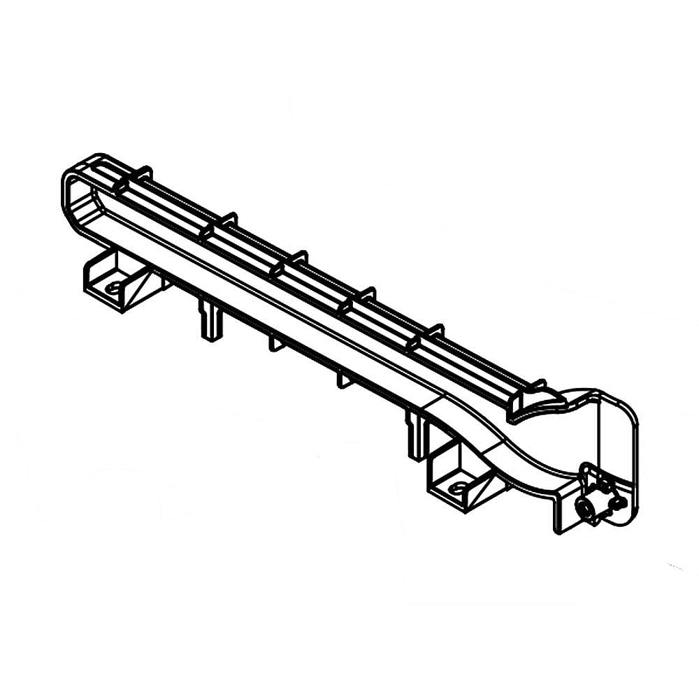 Part #w11595233, Refrigerator Crisper Drawer Slide Rail, Right (Replaces W11084244) / 10.75 x 2.25 x 1.00