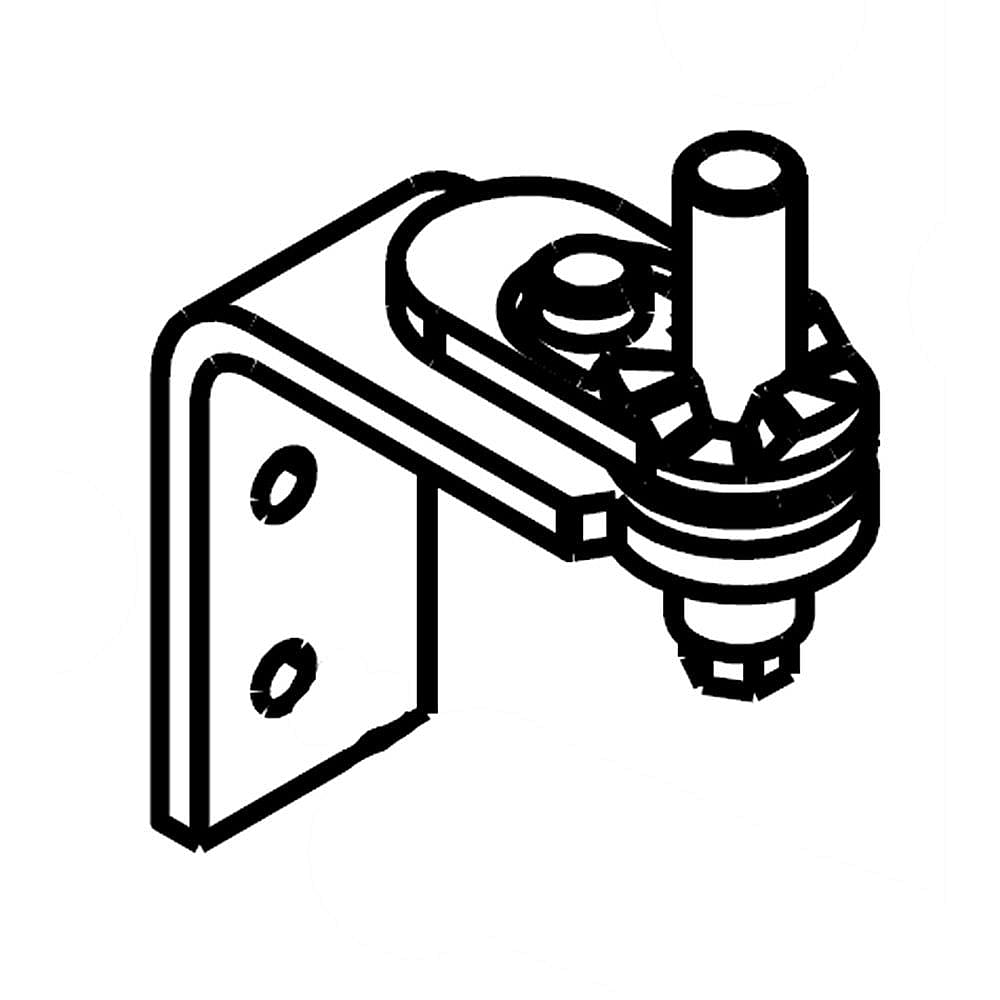 Part #w11311416, Refrigerator Door Hinge, Lower (Black) (Replaces W10849371, W11084348) / 4.00 x 3.00 x 0.17