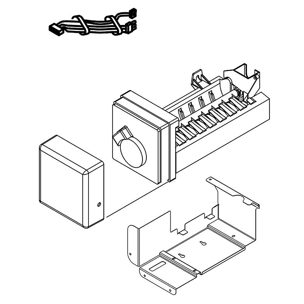 Part #w11087434, Refrigerator Ice Maker Assembly | 0.01 x 0.01 x 0.01
