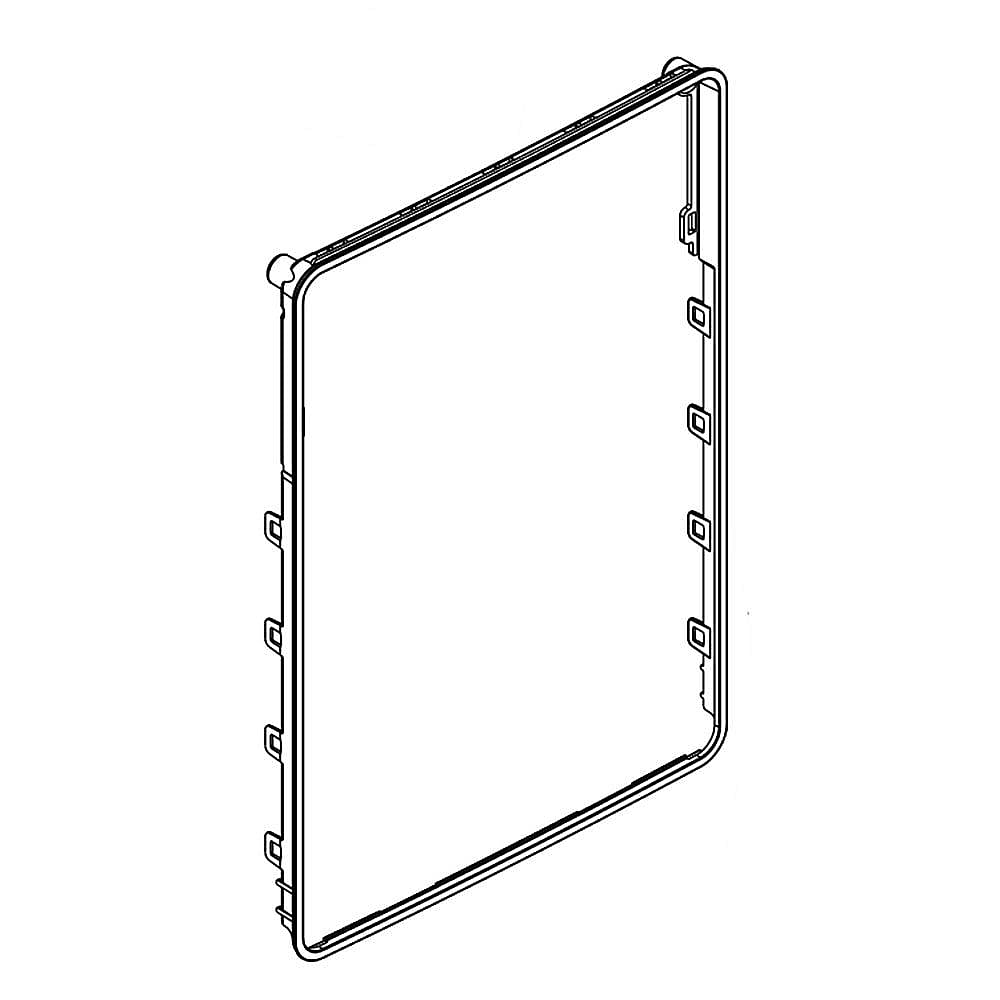 Part #w11087882, Ring, Trim (Chromium Frost) / 15.25 x 10.38 x 1.00