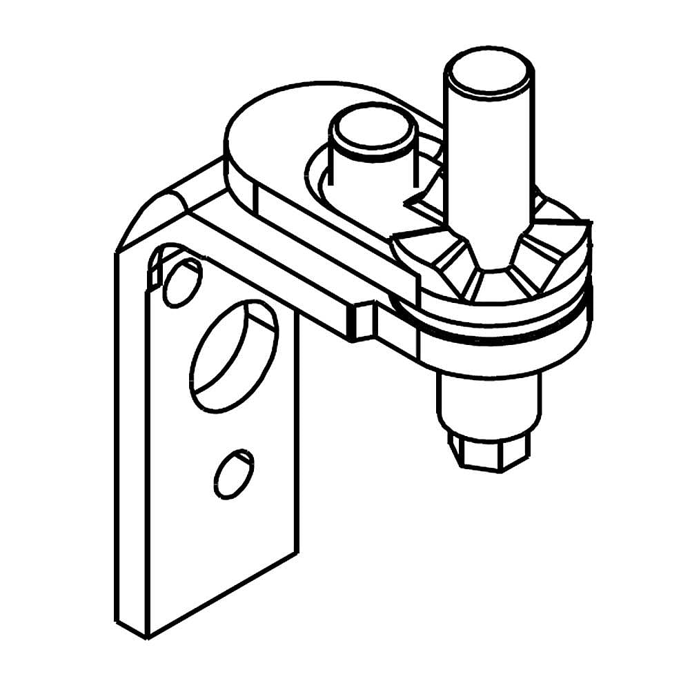 Part #w11399415, Refrigerator Door Hinge, Lower (Replaces W11097327) / 3.50 x 2.50 x 1.13