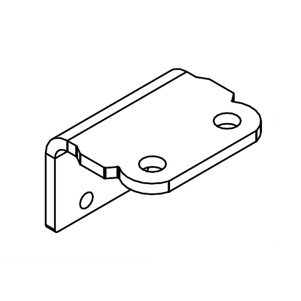 Part #w11102844, Plate, Bottom Hinge (Hammer Granite) / 2.50 x 2.25 x 1.75