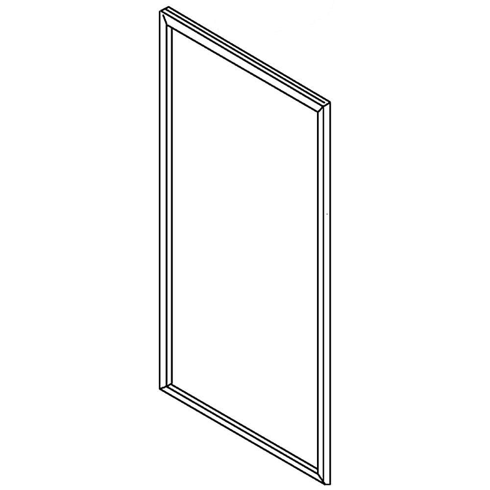 Part #w11102846, Refrigerator Door Gasket (Black) / 60.00 x 29.00 x 1.00