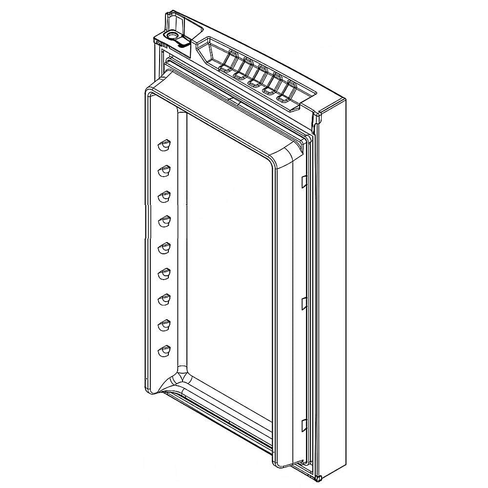 Part #w11104458, Refrigerator Door Assembly, Right (Black Stainless)