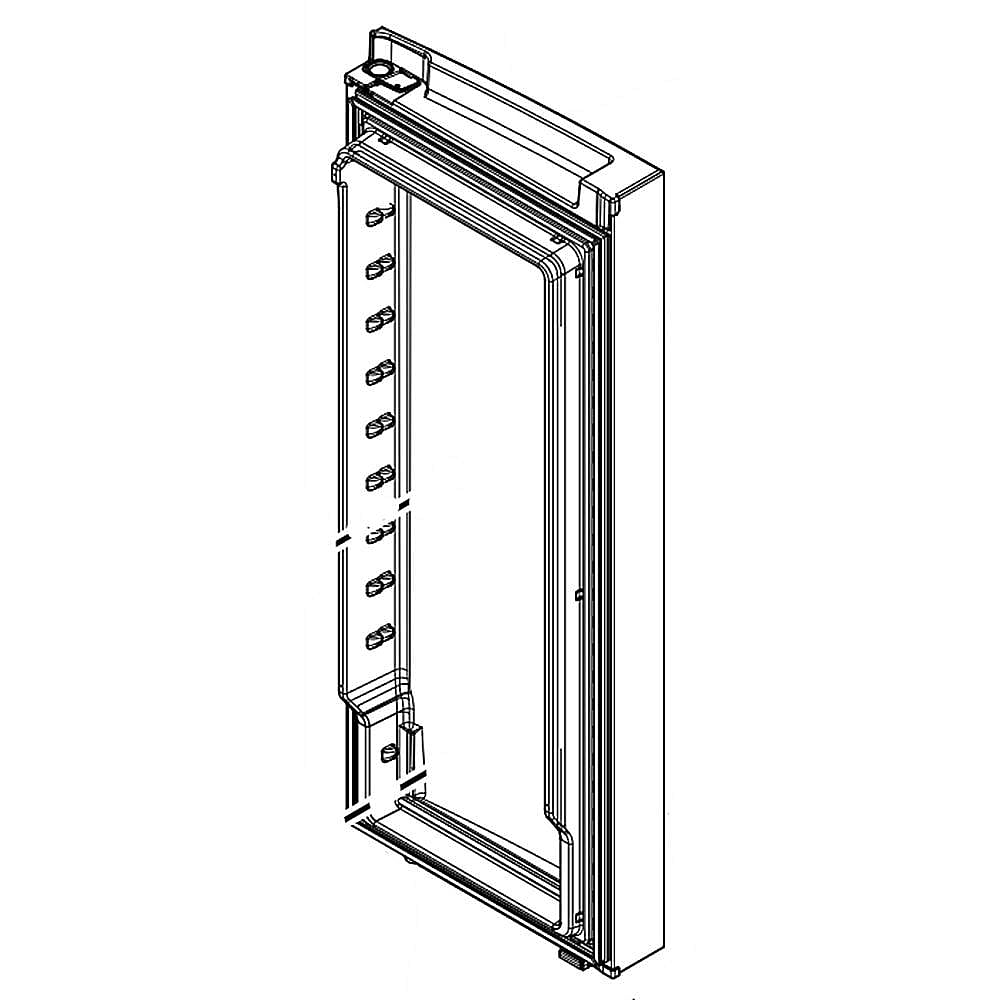 Part #w11104459, Refrigerator Door Assembly, Right (Black Stainless)