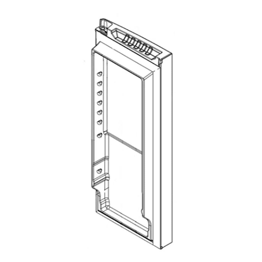 Part #w11104466, Whirlpool Refrigerator Door Assembly, Right (Stainless) | 21.25 x 38.50 x 10.00