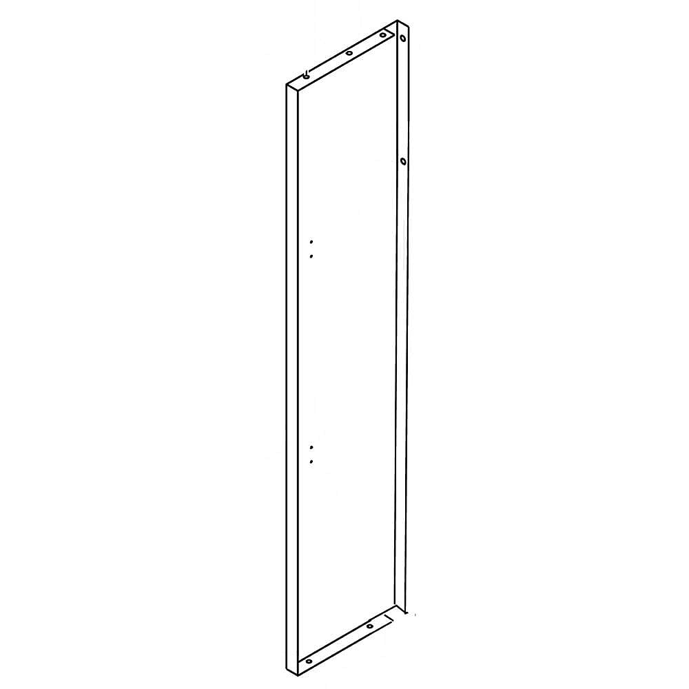 Part #w11109254, Refrigerator Freezer Door Skin (Black Stainless)