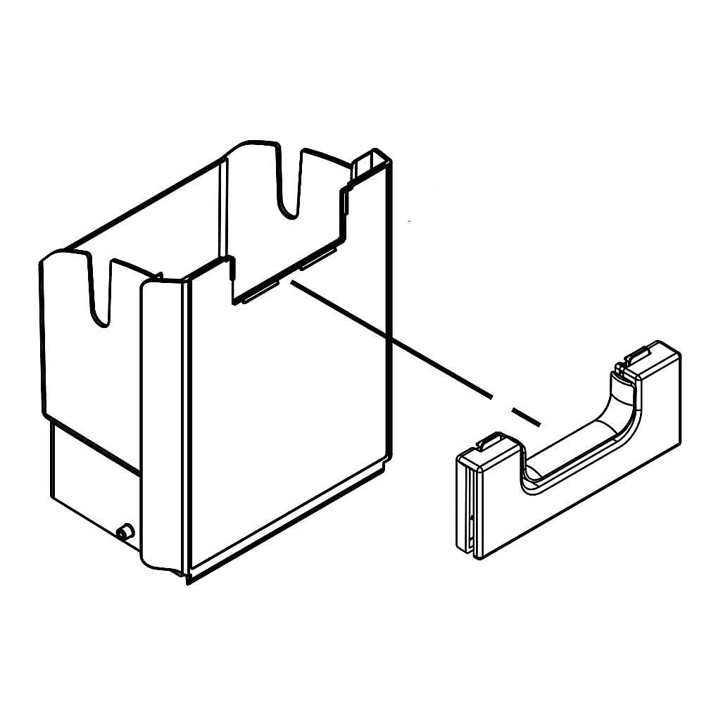 Part #w11109888, Refrigerator Ice Container (Replaces Wpw10353207) / 12.25 x 12.25 x 12.00