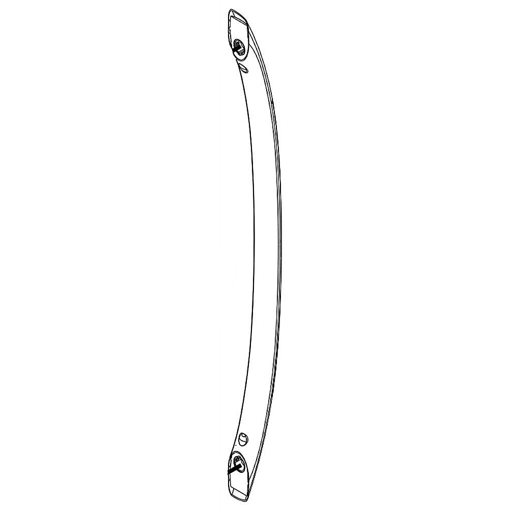 Part #w11125624, Refrigerator Door Handle (Black Stainless) / 42.75 x 3.37 x 2.75