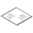 Refrigerator Freezer Glass Shelf, Upper for Whirlpool WRSA88FIHN00 - Part W11130205
