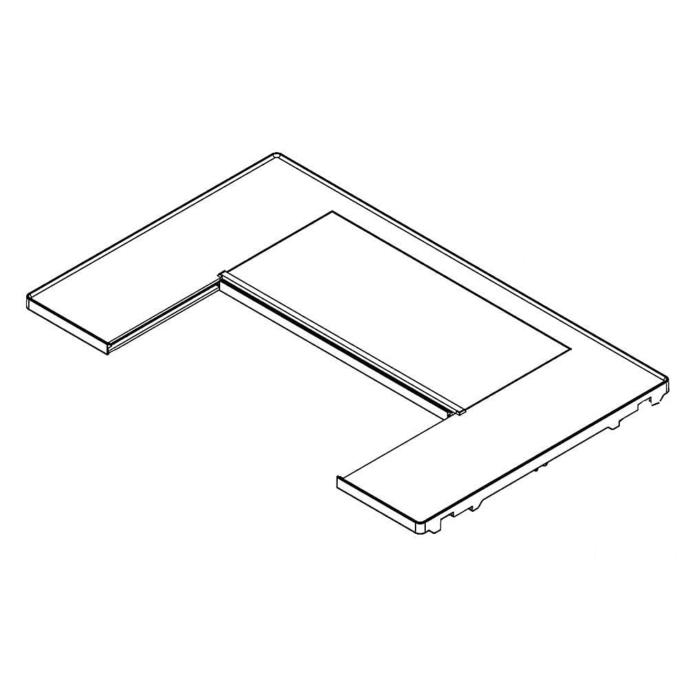 Part #w11159612, Refrigerator Tuck-Away Shelf Assembly | 39.50 x 30.25 x 6.75