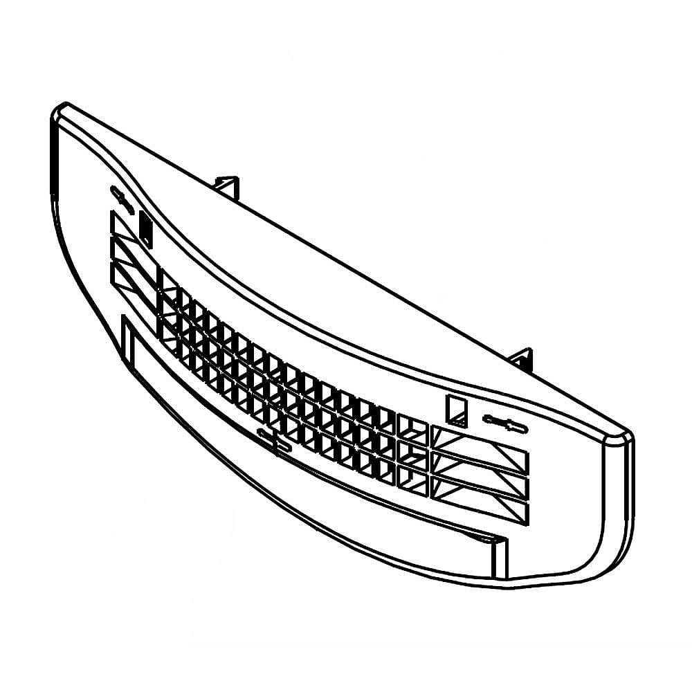 Part #w11176847, Refrigerator Grille / 13.50 x 6.75 x 5.62