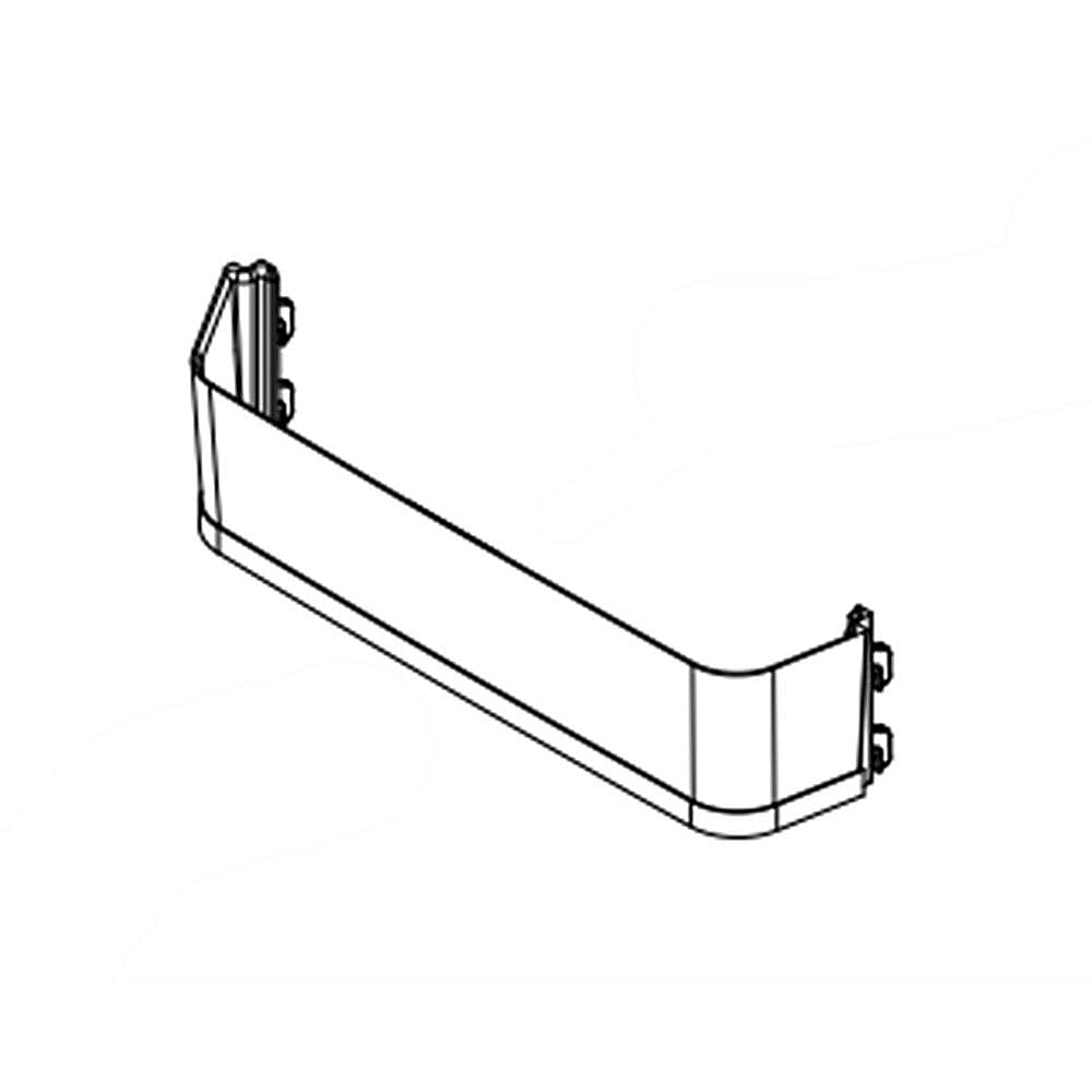 Part #w11188797, Refrigerator Ice Bank Door Shelf Rail | 15.25 x 5.12 x 5.37